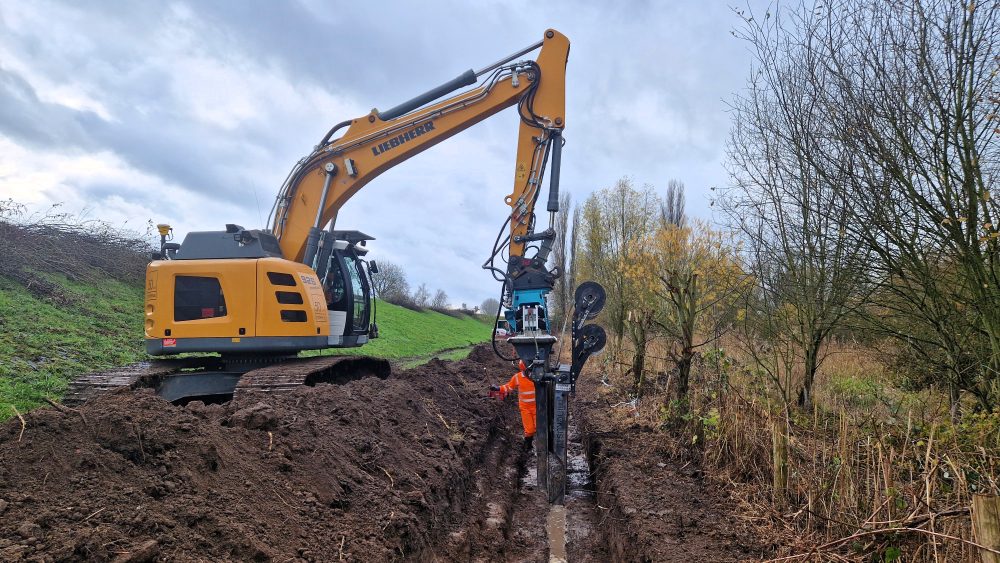 Dijkbescherming tegen bevers in rivierengebied